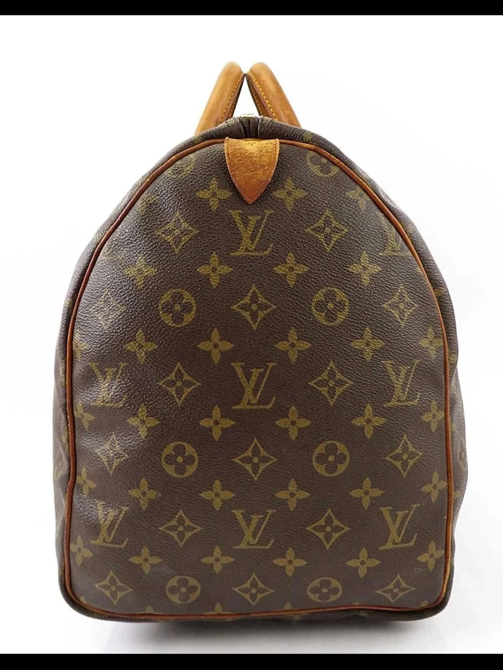 Louis Vuitton Brown Monogram Keepall Travel Duffle Bag